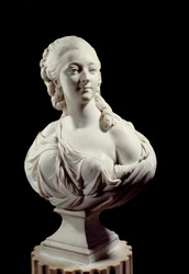 Buste de Jeanne Becu, comtesse (ou Madame) du Barry (1743-1793). Sculpture d