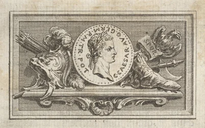 Médaille avec Portrait de Caligula dans le 6e Livre, de Tibère ou les six premi..., publié en 1768