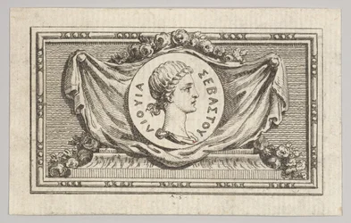 Médaille avec Portrait de Tite-Live dans le 5ème Livre, de Tibère ou les six premiers, publié en 1768