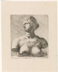 Buste de Vénus de Médicis, vers la gauche