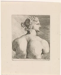 Buste de Vénus de Médicis, vu de dos