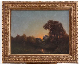 Paysage au coucher du soleil