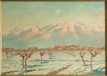 Paysage couvert de neige