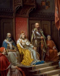 Frédéric III sur le trône, détail