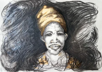 Portrait africain plein de joie