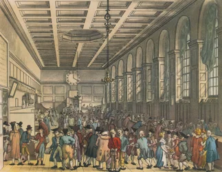Intérieur de la Douane, Londres, 1808