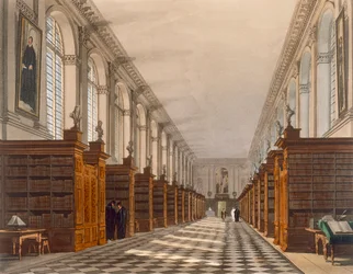 Intérieur de la bibliothèque du Trinity College, Cambridge, de L