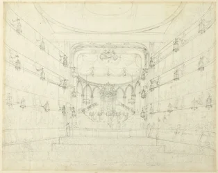 Study for An Oratorio-Covent Garden Theater, from Microcosm of London (Étude pour un oratorio - Théâtre du jardin de Covent)
