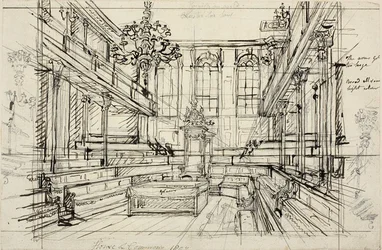 Étude pour la Chambre des communes, de Microcosm of London
