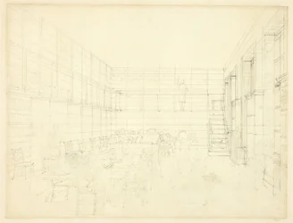 Étude pour Royal Institution, Albemarle Street, de Microcosm of London