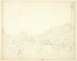 Étude pour Somerset House, Strand, du Microcosme de Londres