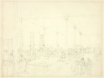 Étude pour la maison de travail, paroisse de St. James, du Microcosme de Londres