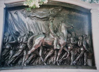 Le mémorial de Robert Gould Shaw (1837-63) au 54e régiment du Massachusetts afro-américain