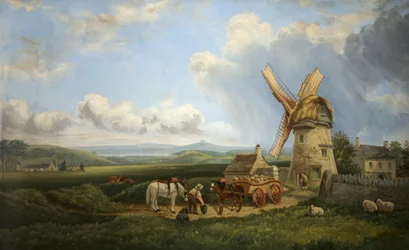 Le moulin à vent de Kearsey, Minchinhampton Common, Gloucestershire