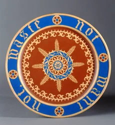Assiette à pain, fabriquée par Minton and Company, c.1849