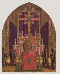 Design ecclésiastique, Le Glossaire des ornements et costumes ecclésiastiques, lithographie par H.C. Maguire, 1844