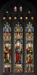 Édouard le Confesseur, Vierge et Enfant, et Saint Jean l