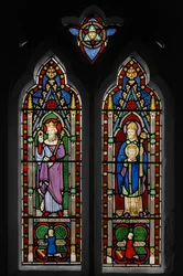 Édouard le Confesseur et Saint Cuthbert, fenêtre de la chapelle