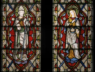 Saint Jean de Beverley et Sainte Élisabeth de Hongrie, détail