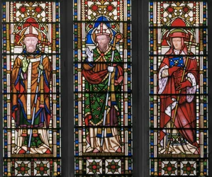 Vierge et Christ avec Saints, Fenêtre Est (détail)
