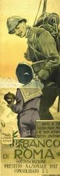 Première Guerre mondiale : affiche de Banco di Romano pour l