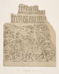 Un champ de bataille (Kouyunjik), des Monuments de Ninive, pub. 1849