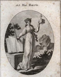Allégorie de la sévérité couronnée d
