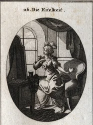 Allégorie de la vanité. Désireuse de plaire et d