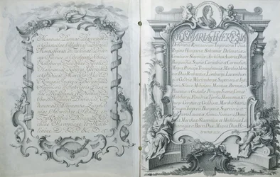 Ratification autrichienne du contrat de mariage de Marie-Antoinette, archiduchesse d