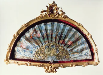 Éventail, décoré d