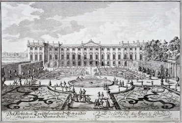Façade du jardin du palais du prince de Trauthson, Vienne vers 1719