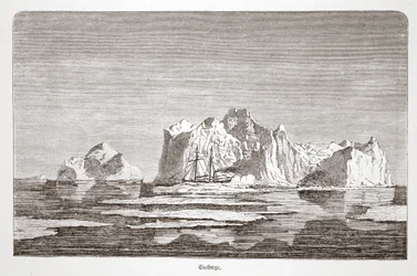 Icebergs, avec le Tegetthoff, 1876