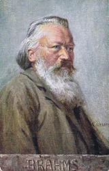 Carte postale représentant Johannes Brahms c.1910