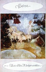La sagesse des vieux contes de fées, illustration pour un poème de Heinrich Heine