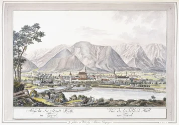 Vue de Hall en Tyrol, 1779-1792