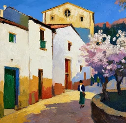Une rue de village en pleine effervescence