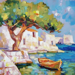 Un bateau au bord de la mer