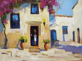 Entrée du village de Bougainvillea