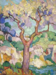 Arbre coloré et expressif