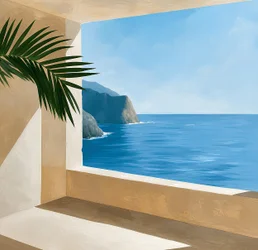 Palm Leaf avec vue sur la mer