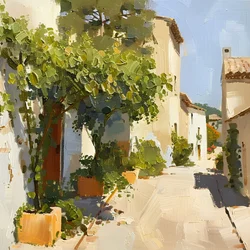 Allée du Village ensoleillé