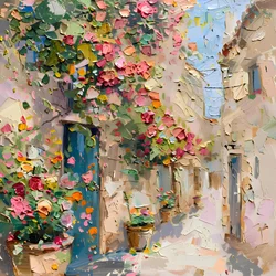 Une ruelle en pleine floraison
