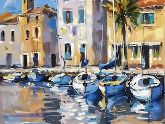 Un port côtier animé