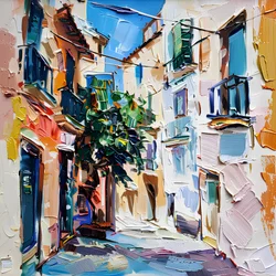 Une scène de rue européenne pleine de vie