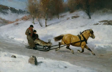 Traîneau à cheval