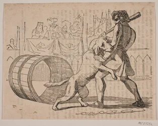 Le combat de Macaire avec le chien