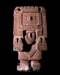 Art aztèque: représentation de Chicomecoatl