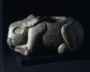 Art aztèque : Ometochtli, dieu lapin patron de l