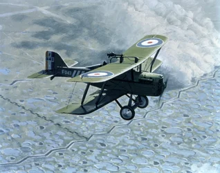 Royal Aircraft Factory SE5, monoplace avec mitrailleuses Vickers et Lewis, propulsé par Hispano-Suiza