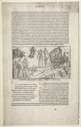 Dante et Virgile avec la vision de Béatrice, vers 1481-1485